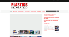 Desktop Screenshot of plasticsdecorating.com